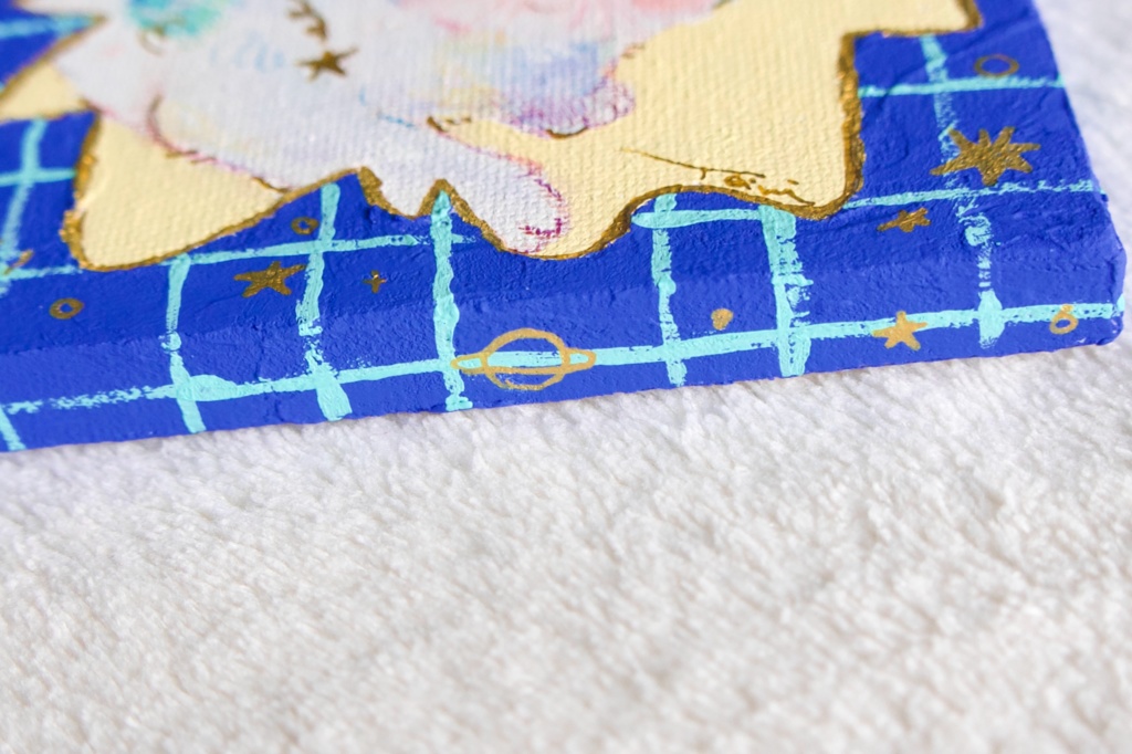 【キャンバス原画】星と三日月