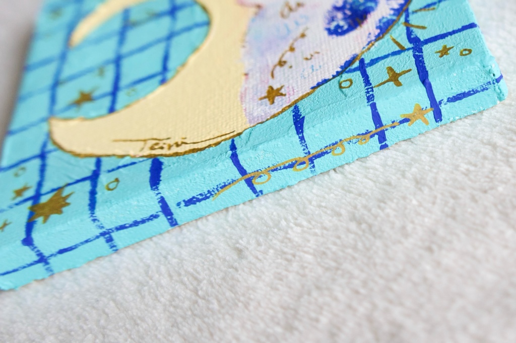 【キャンバス原画】星と三日月