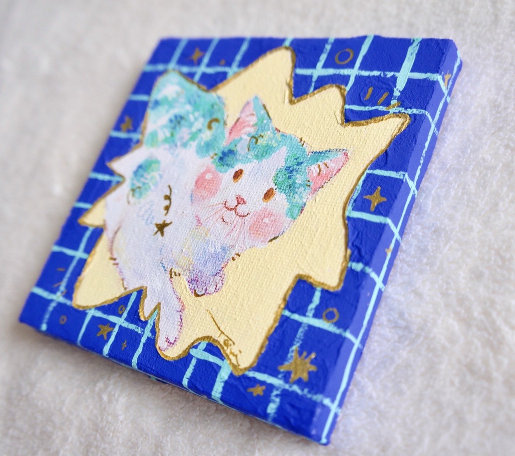 【キャンバス原画】星と三日月