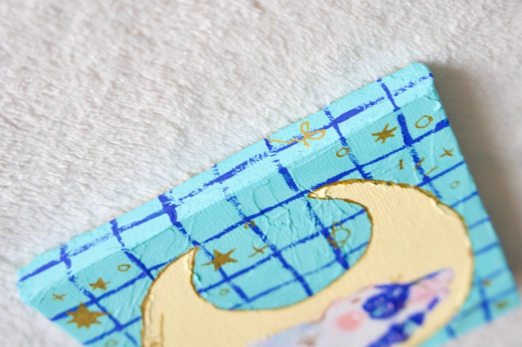 【キャンバス原画】星と三日月