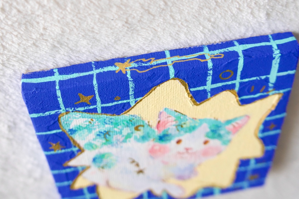 【キャンバス原画】星と三日月