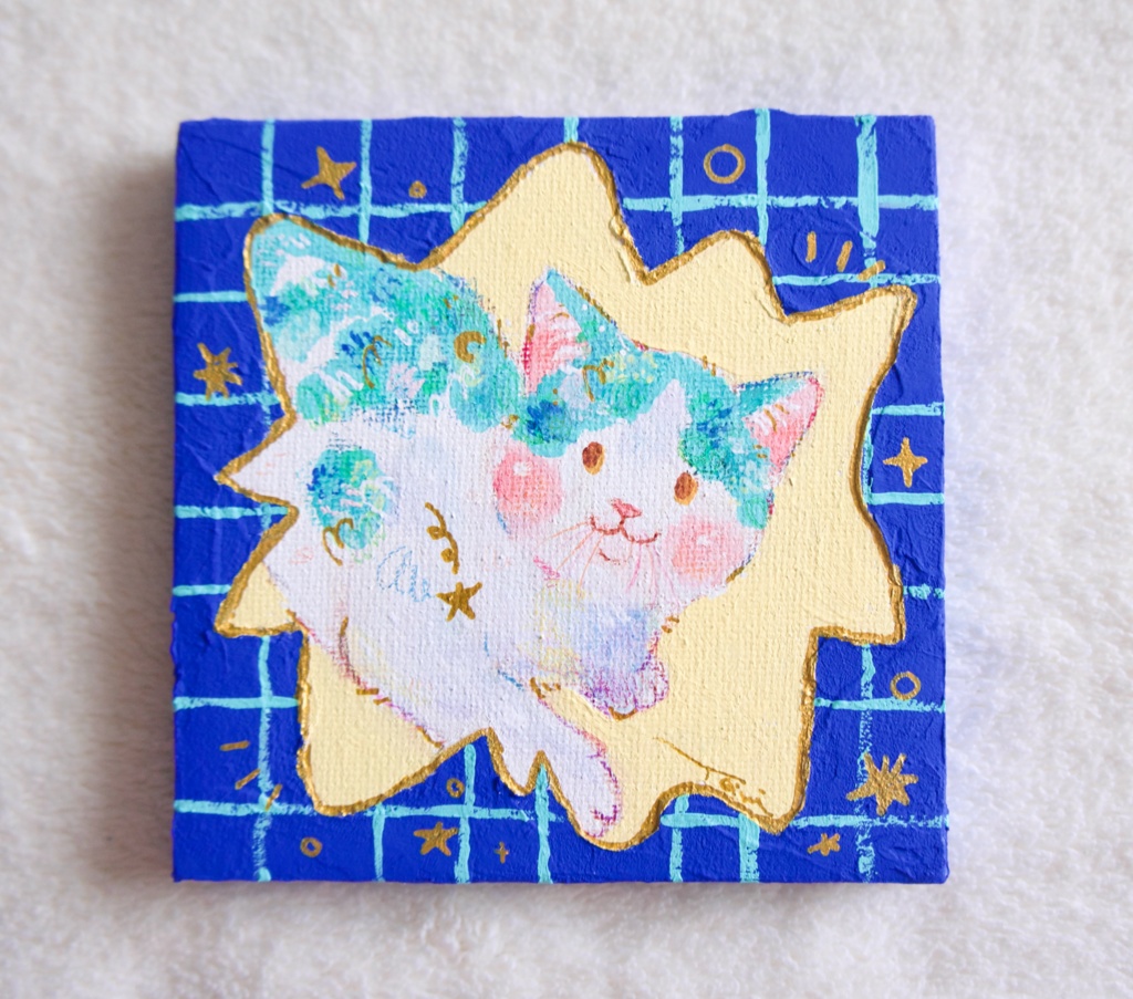 【キャンバス原画】星と三日月