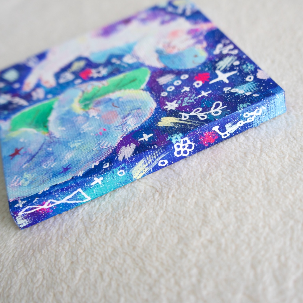 【キャンバス原画】お気に入りのクッション