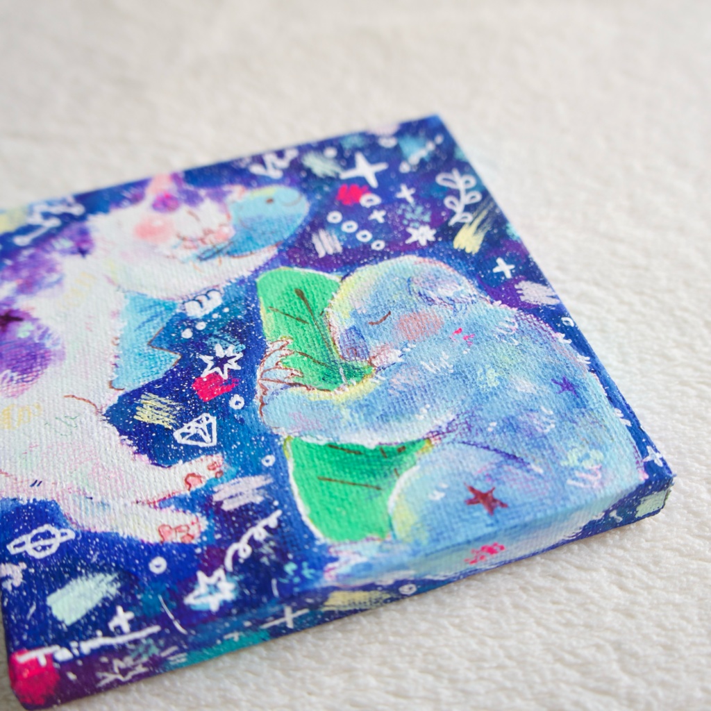 【キャンバス原画】お気に入りのクッション