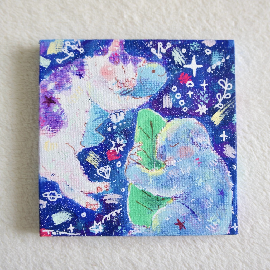 【キャンバス原画】お気に入りのクッション