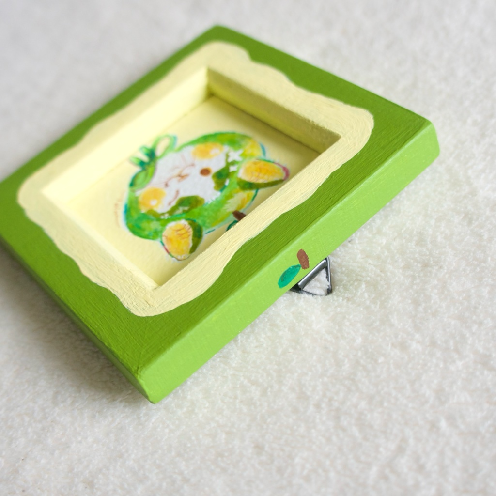 【額装原画】赤りんごと青りんご