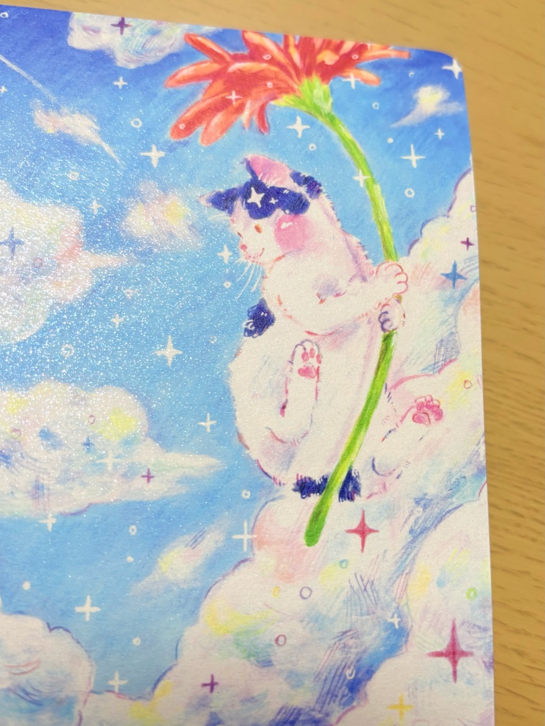 きらきらねこポストカード