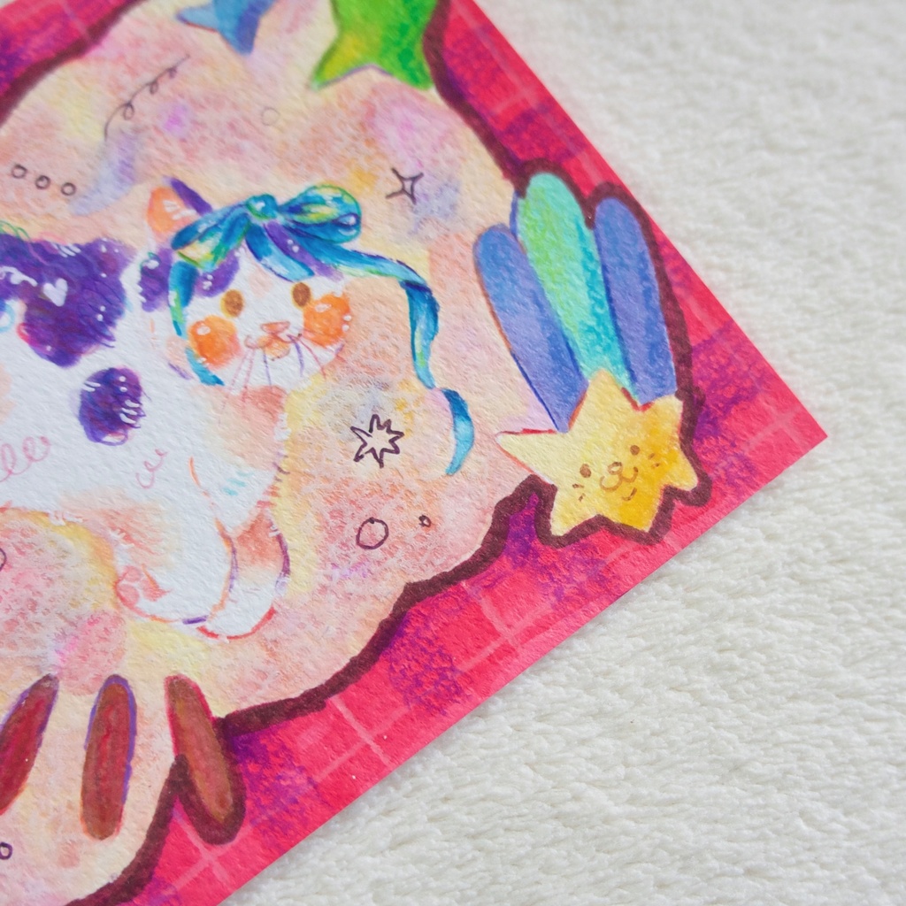 【ポストカード原画】Playful Pounce