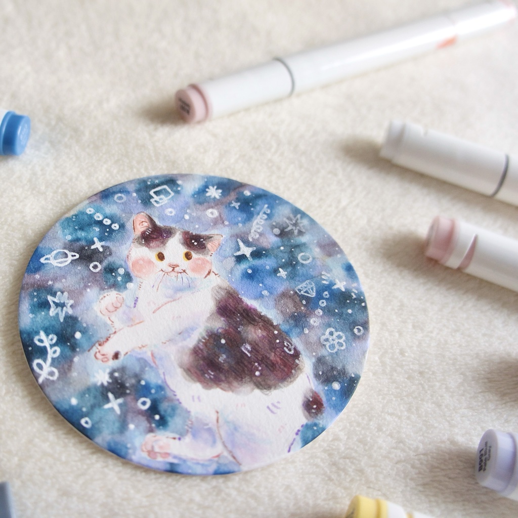 【コースターサイズ原画】冬色