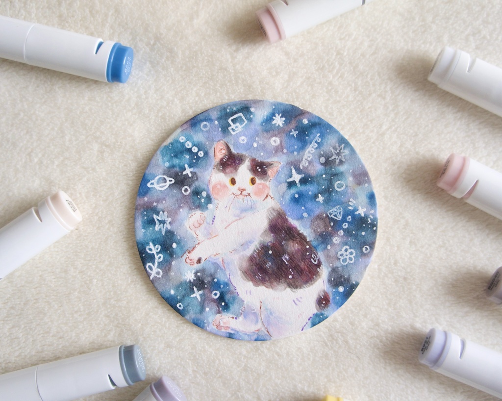 【コースターサイズ原画】冬色