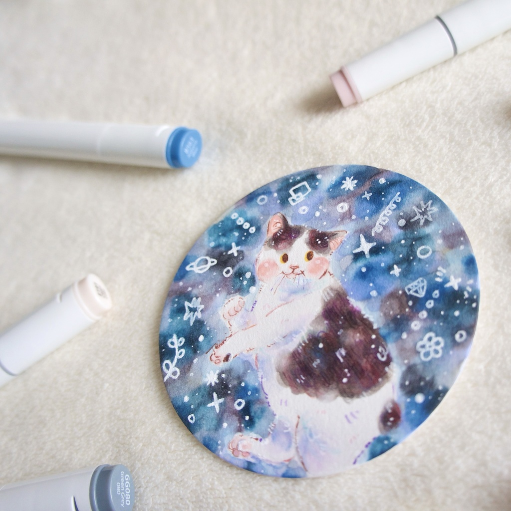 【コースターサイズ原画】冬色