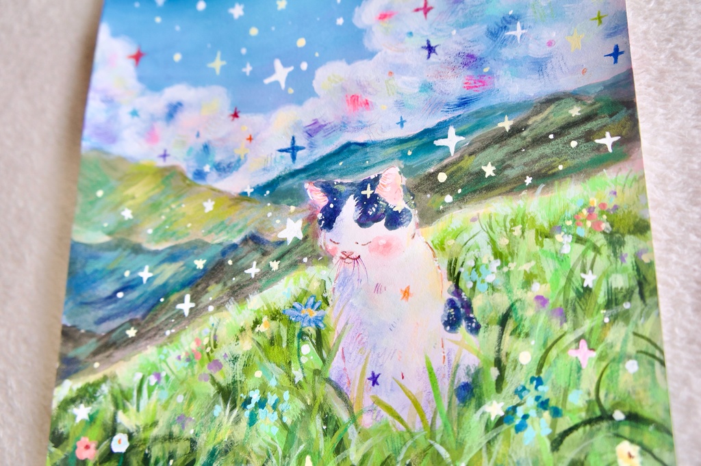 【原画】風と花のささやき