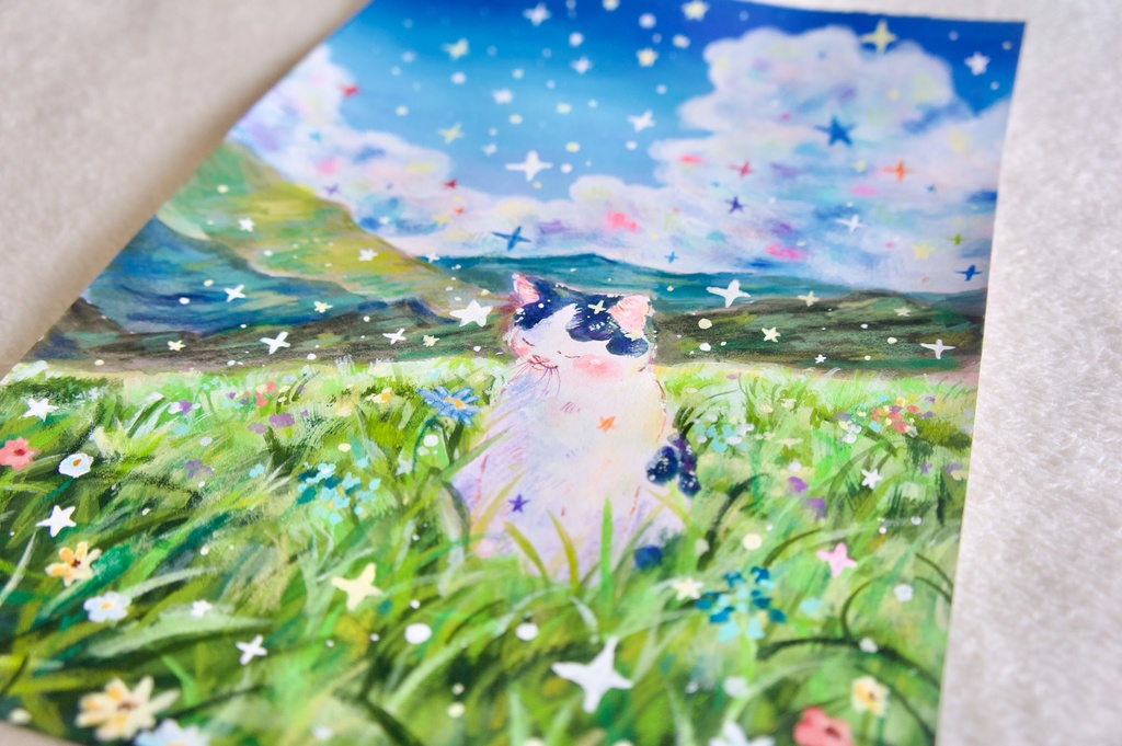 【原画】風と花のささやき