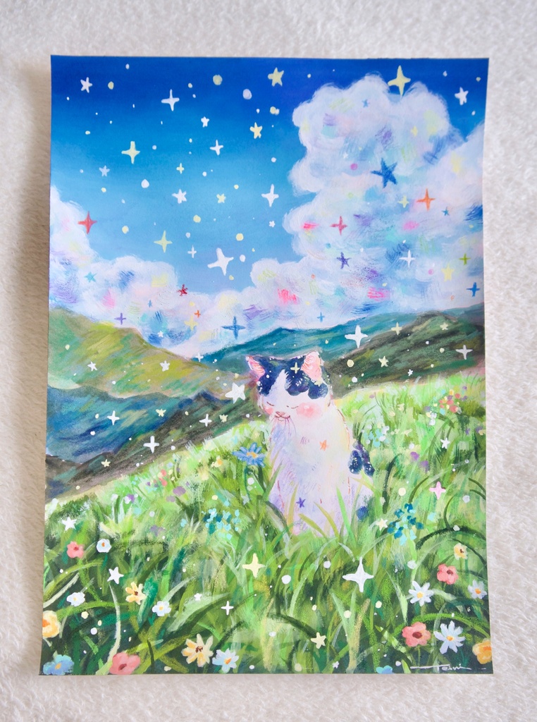 【原画】風と花のささやき