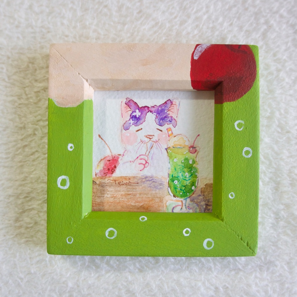 【ミニ原画】ねこ喫茶店のメニュー