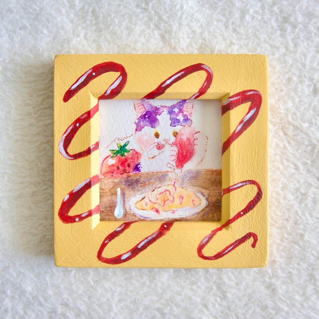 【ミニ原画】ねこ喫茶店のメニュー