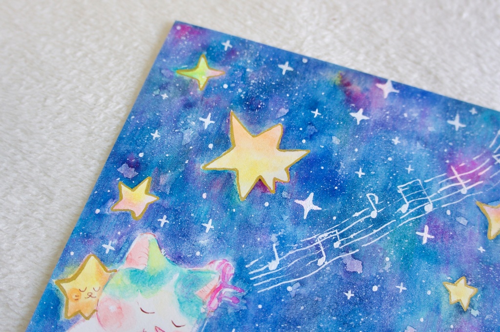 【水彩原画】奏でる