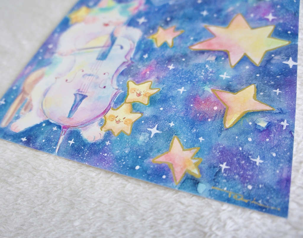 【水彩原画】奏でる