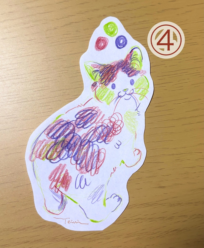 色鉛筆原画
