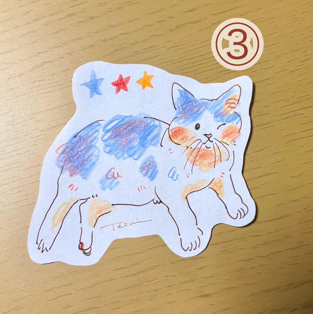 色鉛筆原画