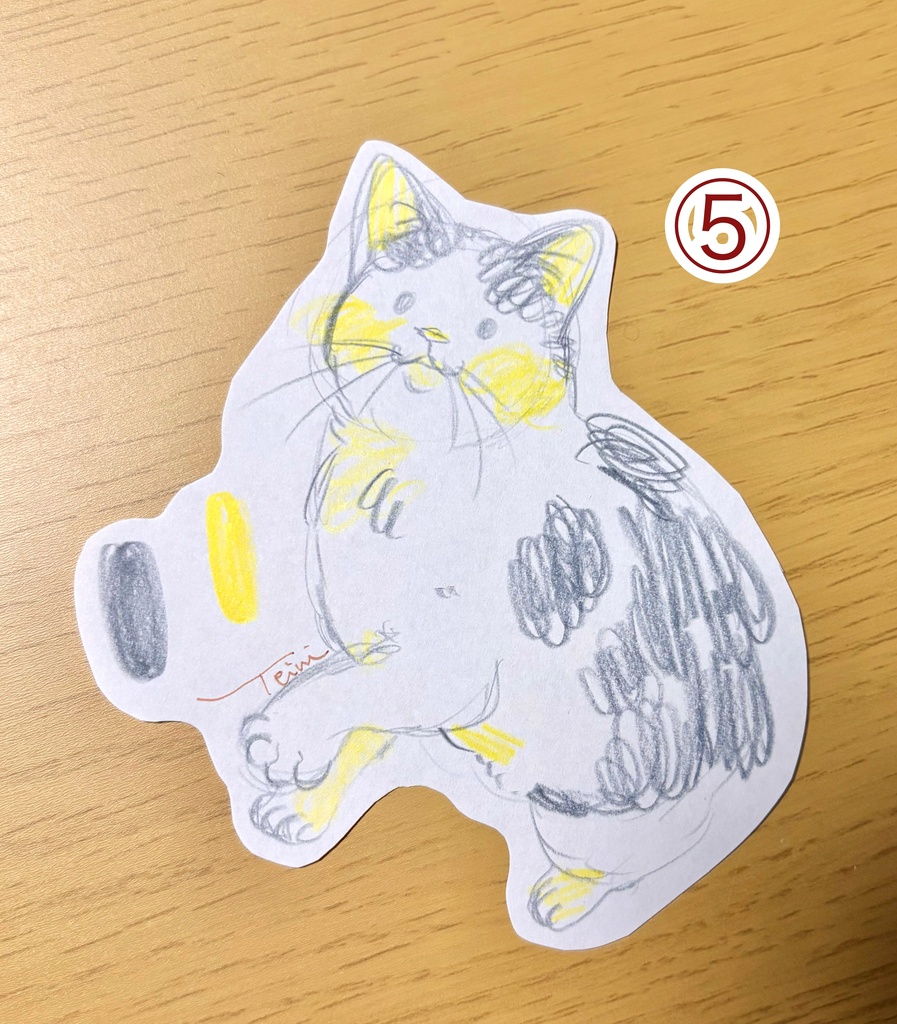 色鉛筆原画