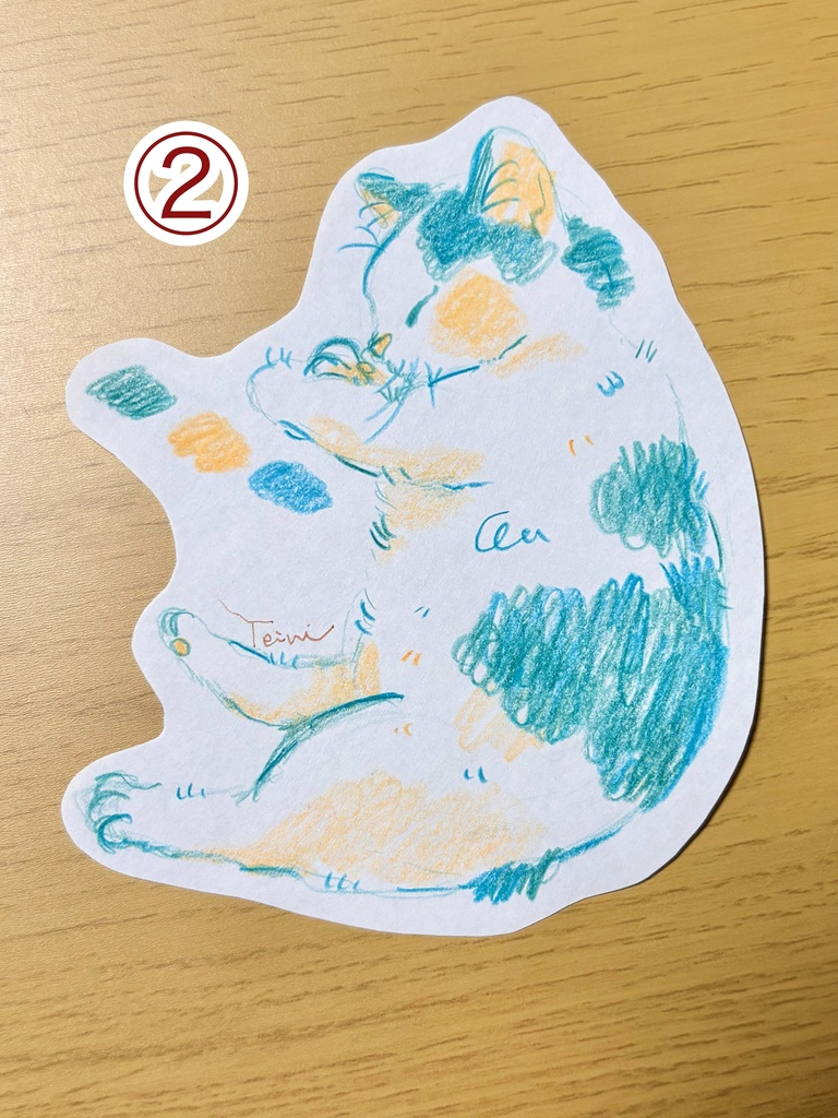 色鉛筆原画