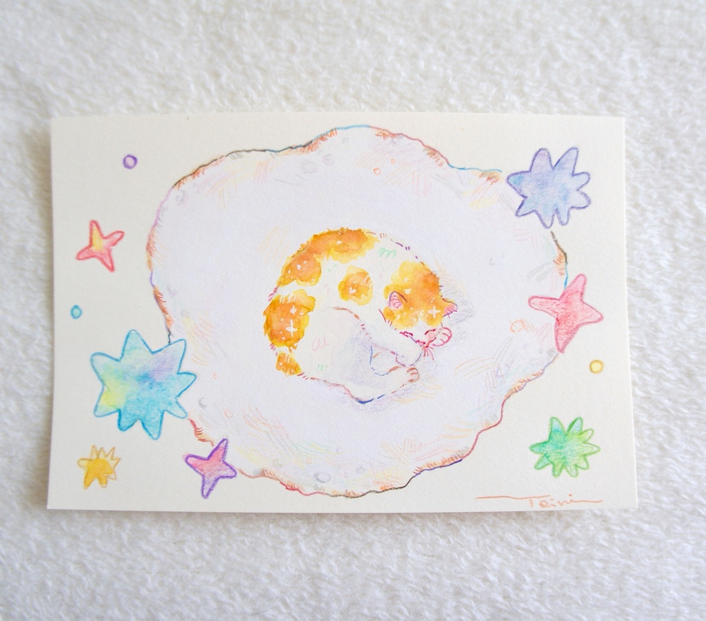 【水彩原画】食べ物ごっこ