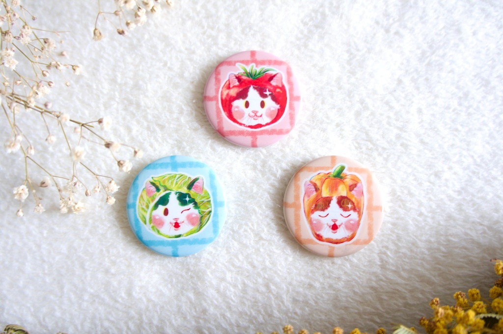 お野菜ねこ缶マグネット