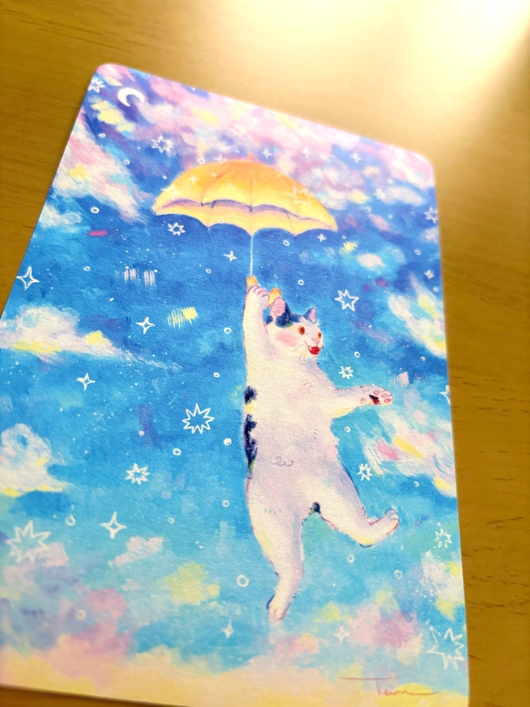 きらきらねこポストカード