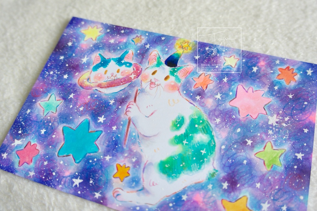 【ポストカード原画】星の魔法使い