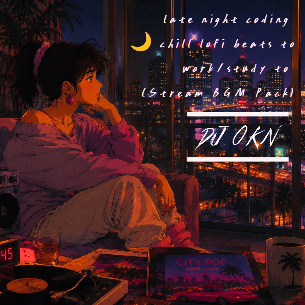 【商用フリーBGM】深夜の作業用Lo-Fiヒップホップ 17曲詰め合わせパック - late night coding 🌙【配信・動画用素材】