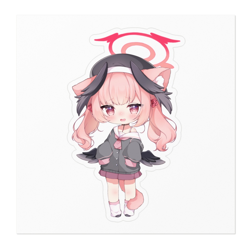 ブルーアーカイブ 下江コハル ねここはるステッカー