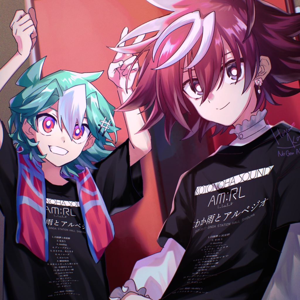 ライブ物販風Tシャツ