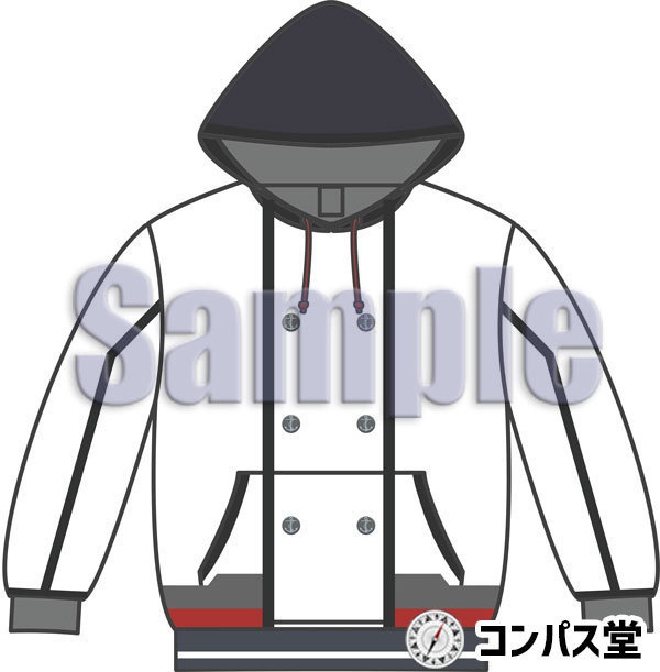 鹿島風デザインパーカー Lサイズ