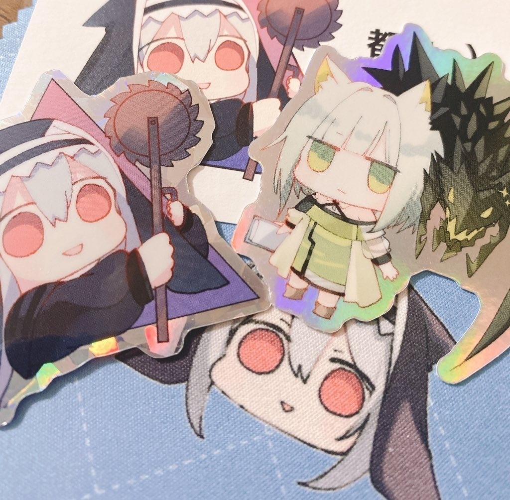 サメマルチクロス+ホロステッカー2枚セット