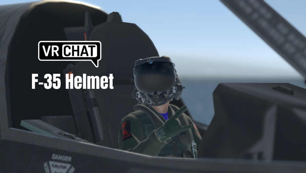 VRChat F-35 Fighter Jet Helmet