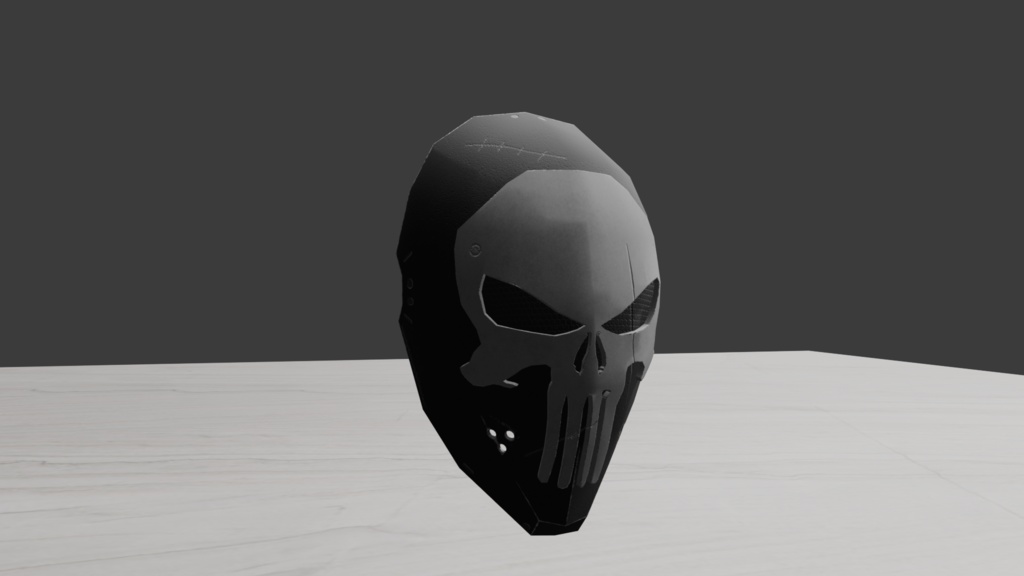 Skull mask for VRChat Avatars and world props. 「VRChatのアバターやワールド小道具用のスカルマスク」