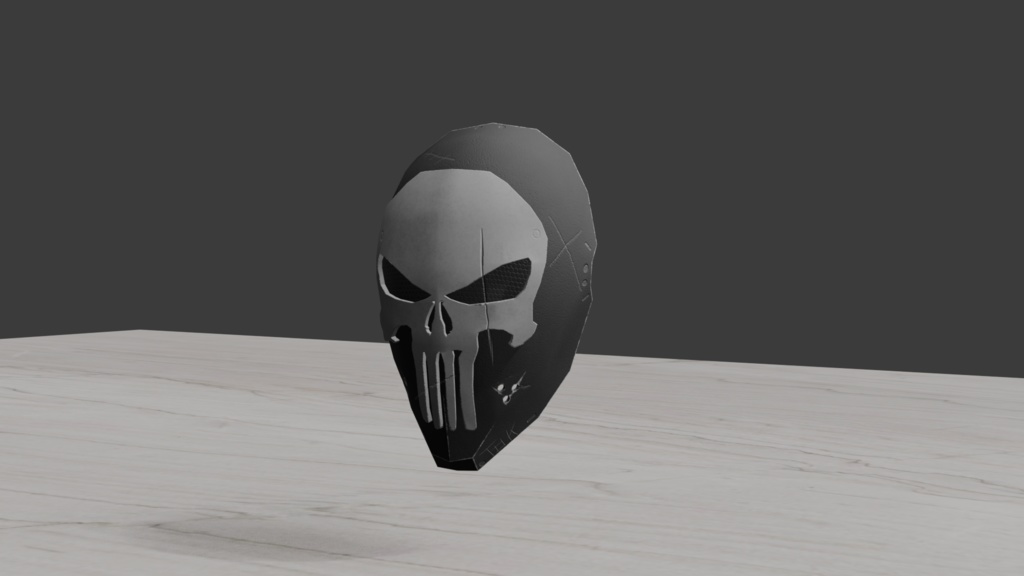 Skull mask for VRChat Avatars and world props. 「VRChatのアバターやワールド小道具用のスカルマスク」