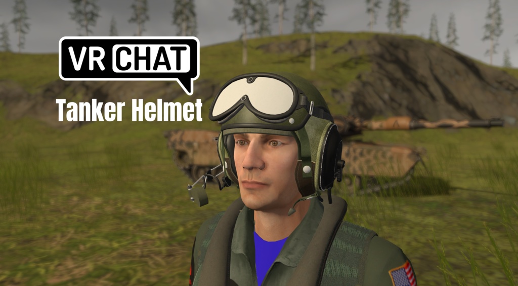 VRChat Tanker Helmet For Avatars. 「VRChatアバター用タンクヘルメット」