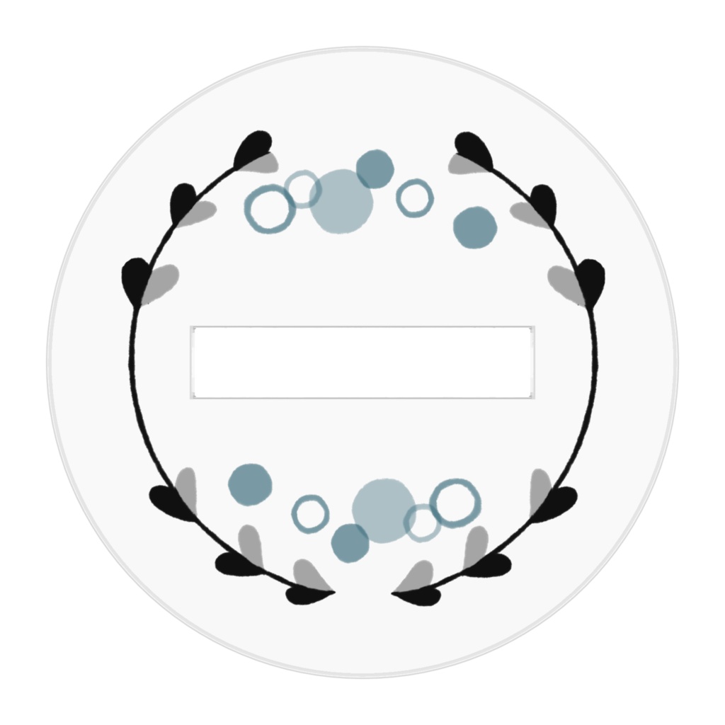 金魚とハートの水草アクリルフィギュア