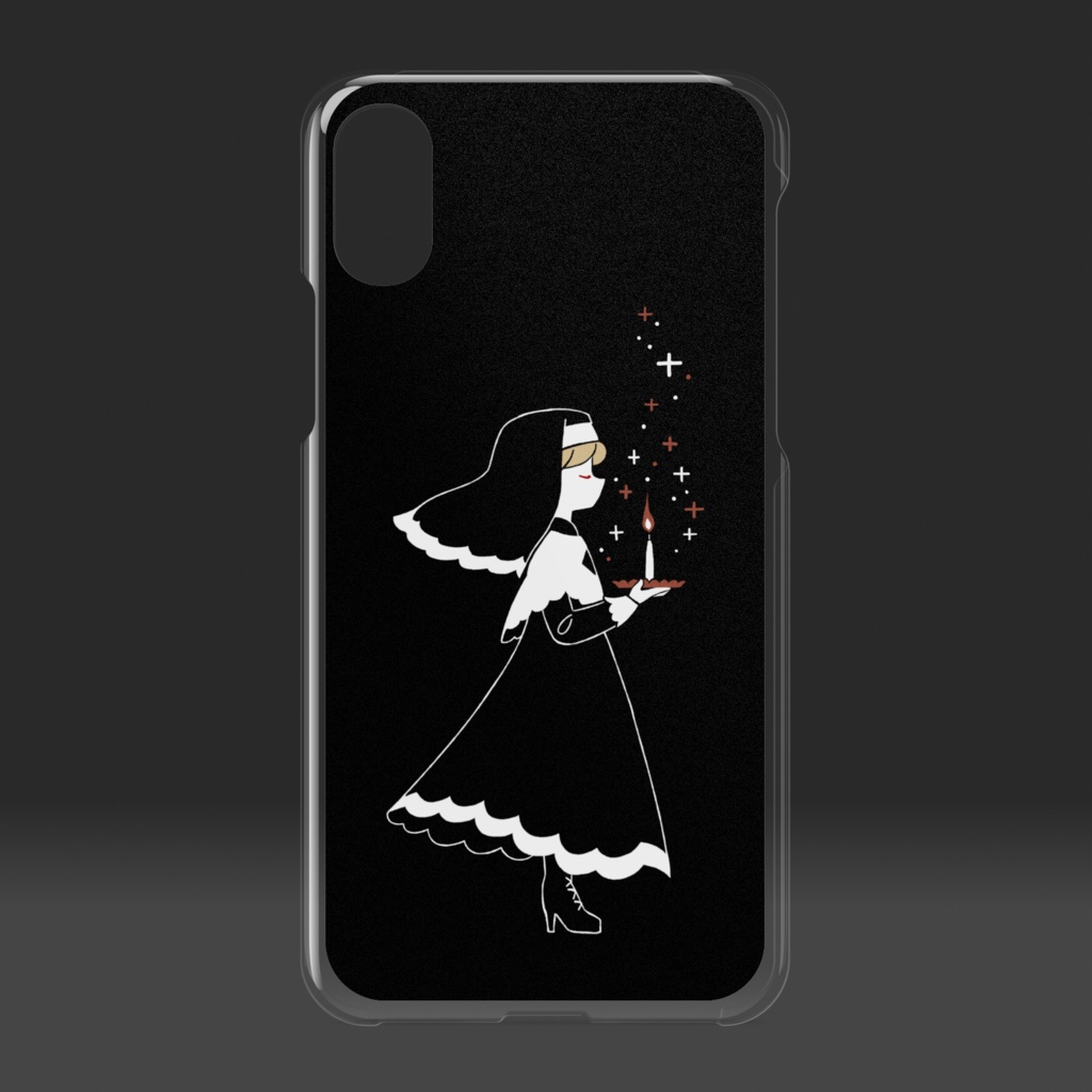 シスターと灯火クリアiPhoneケース