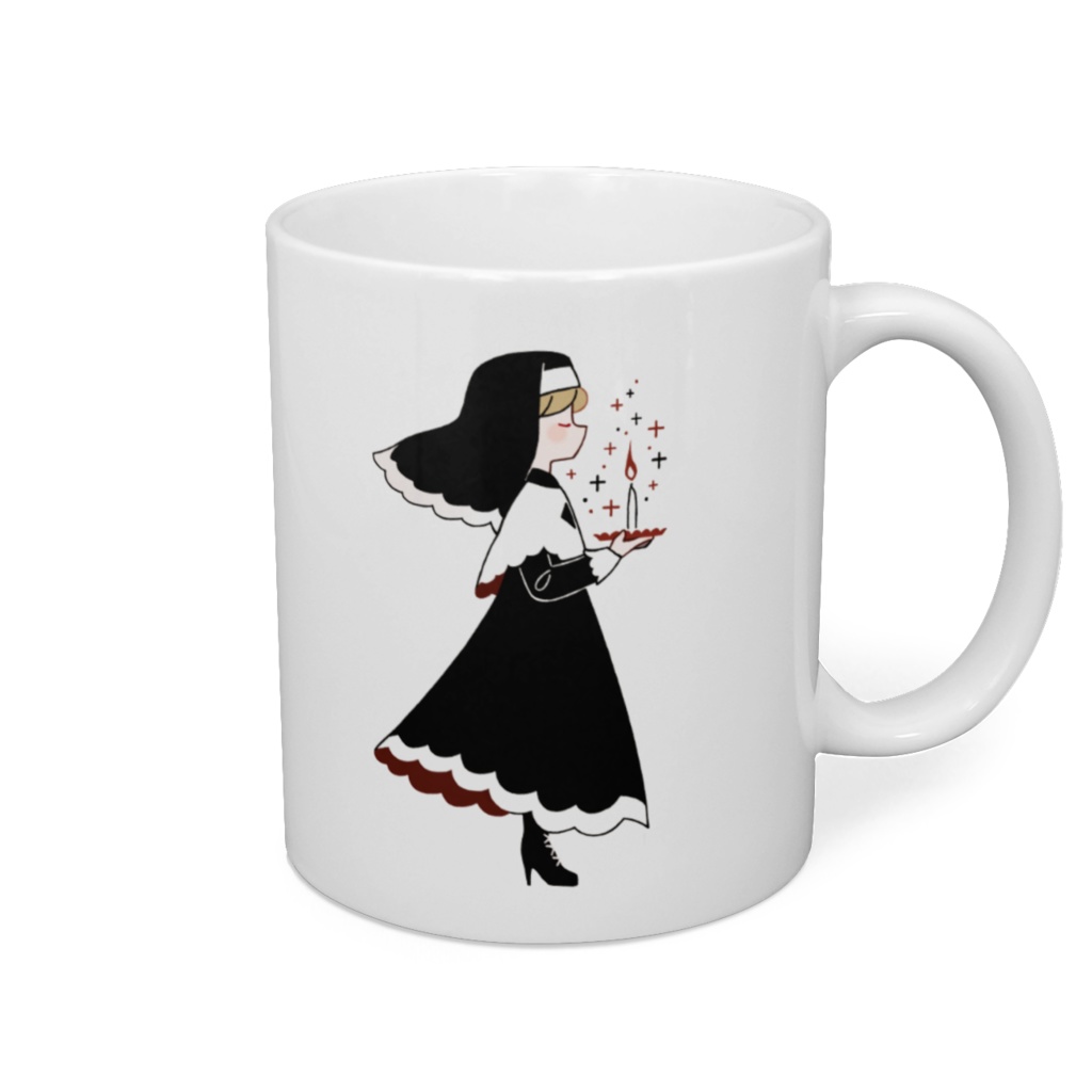 シスターと灯火　マグカップ