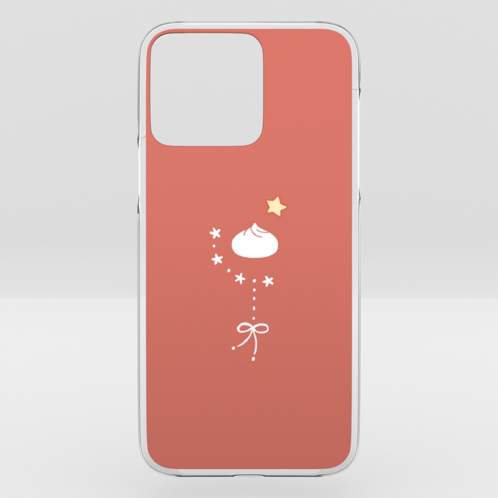 リボンと中華まん クリアiPhoneケース