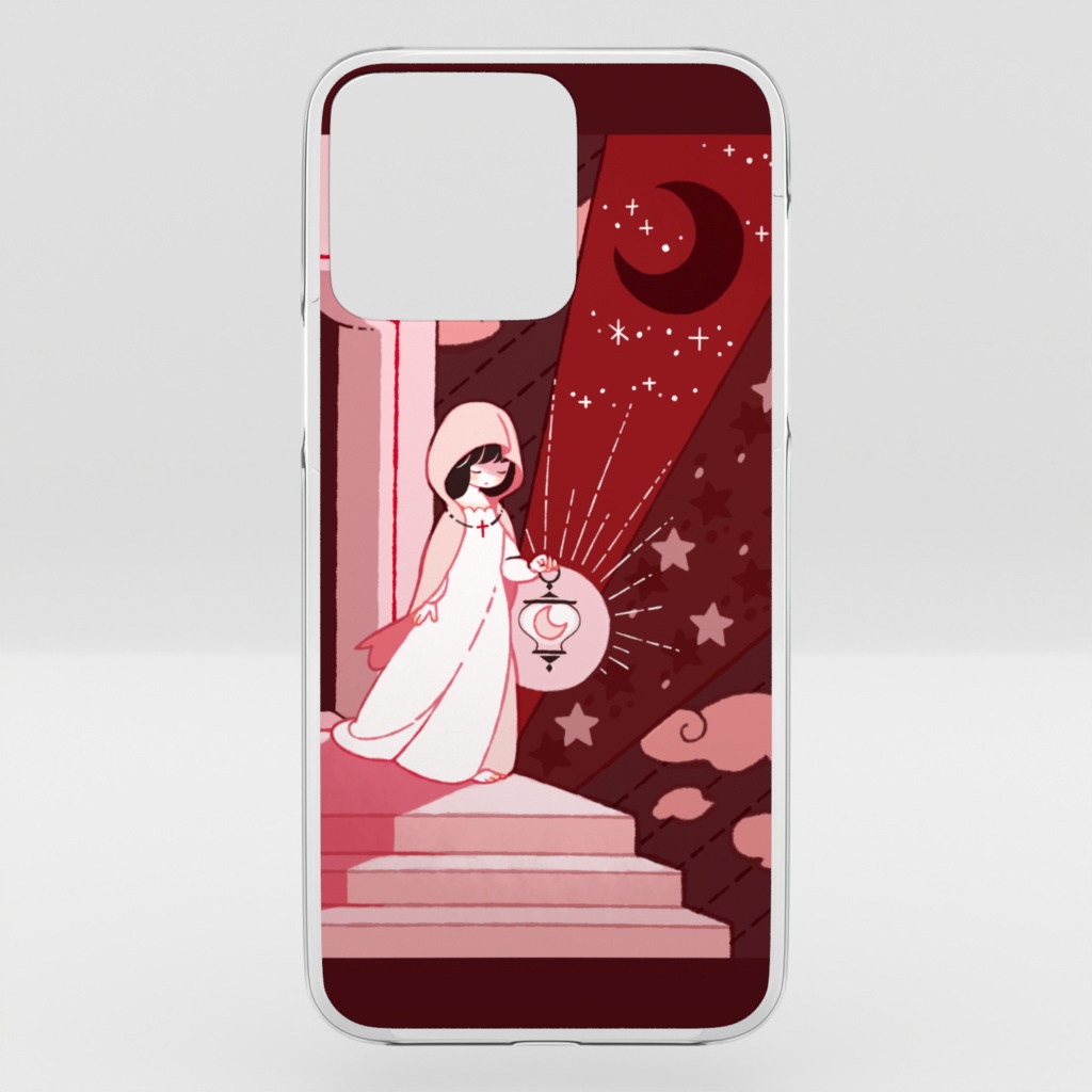 眠れない夜　クリアiPhoneケース