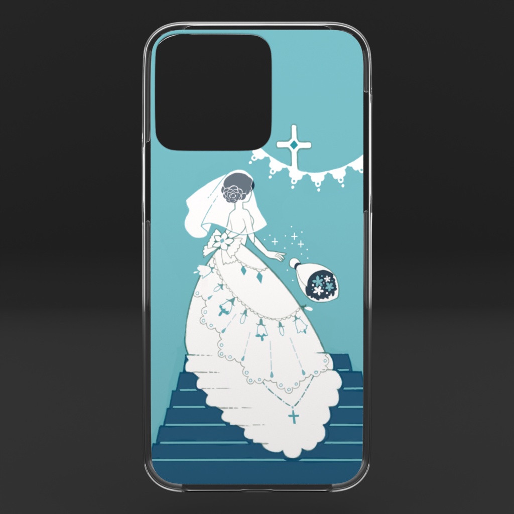 花嫁 クリアiPhoneケース