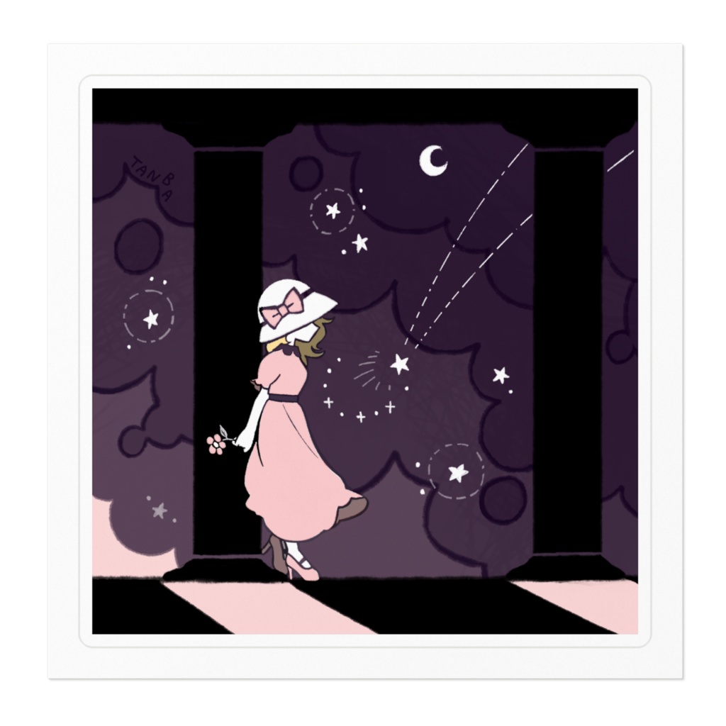 夜明け ステッカー