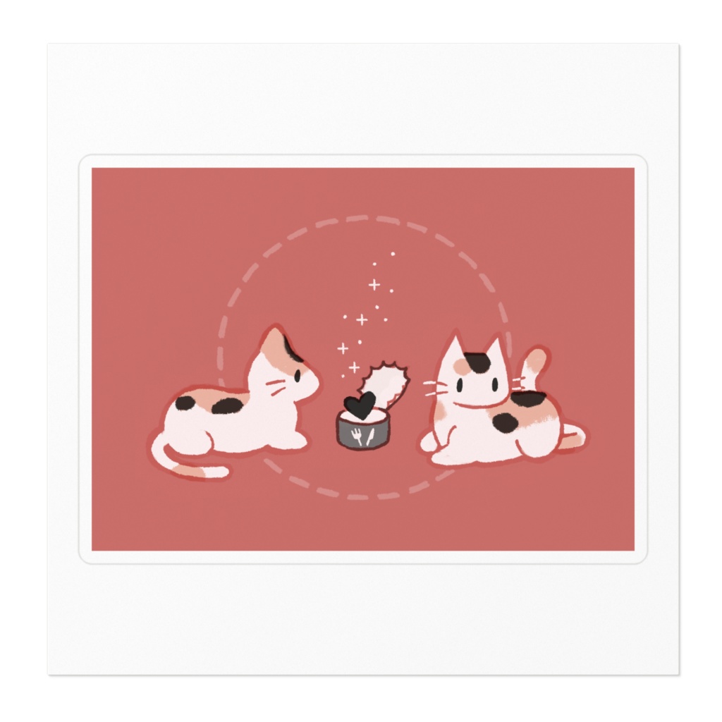 もっちり三毛猫 ステッカー