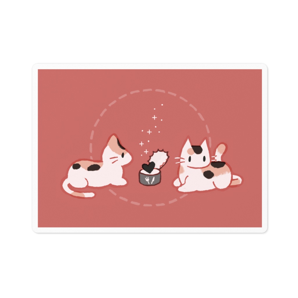 もっちり三毛猫 ステッカー