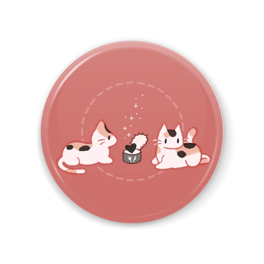 もっちり三毛猫 缶ミラー