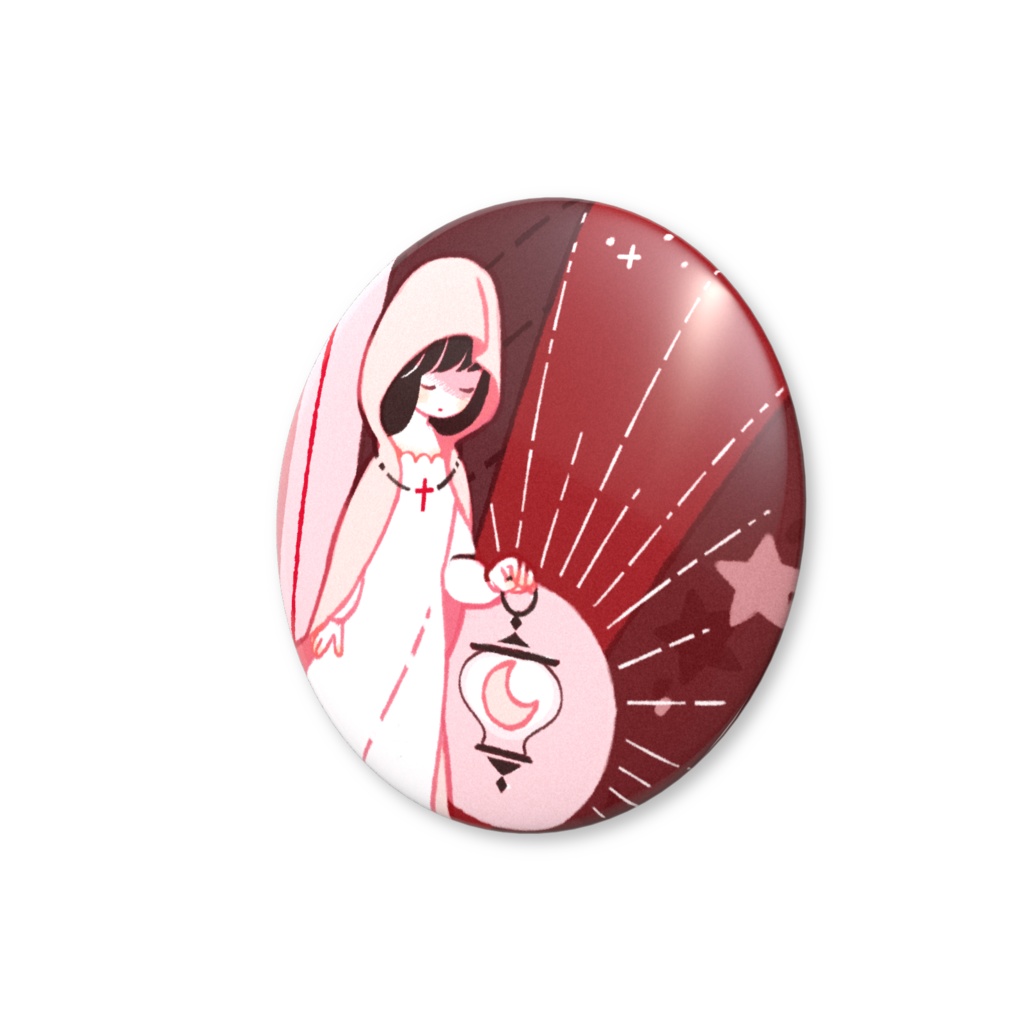 眠れない夜 缶バッジ